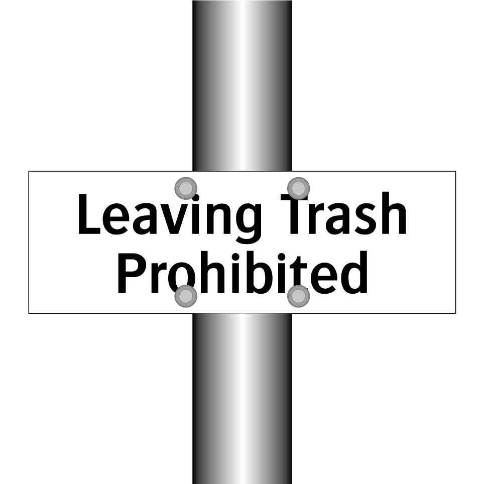 Leaving Trash Prohibited