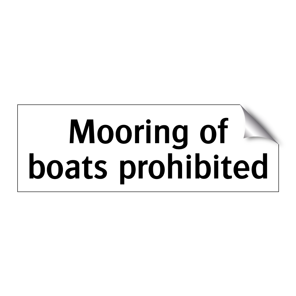 Mooring of boats prohibited