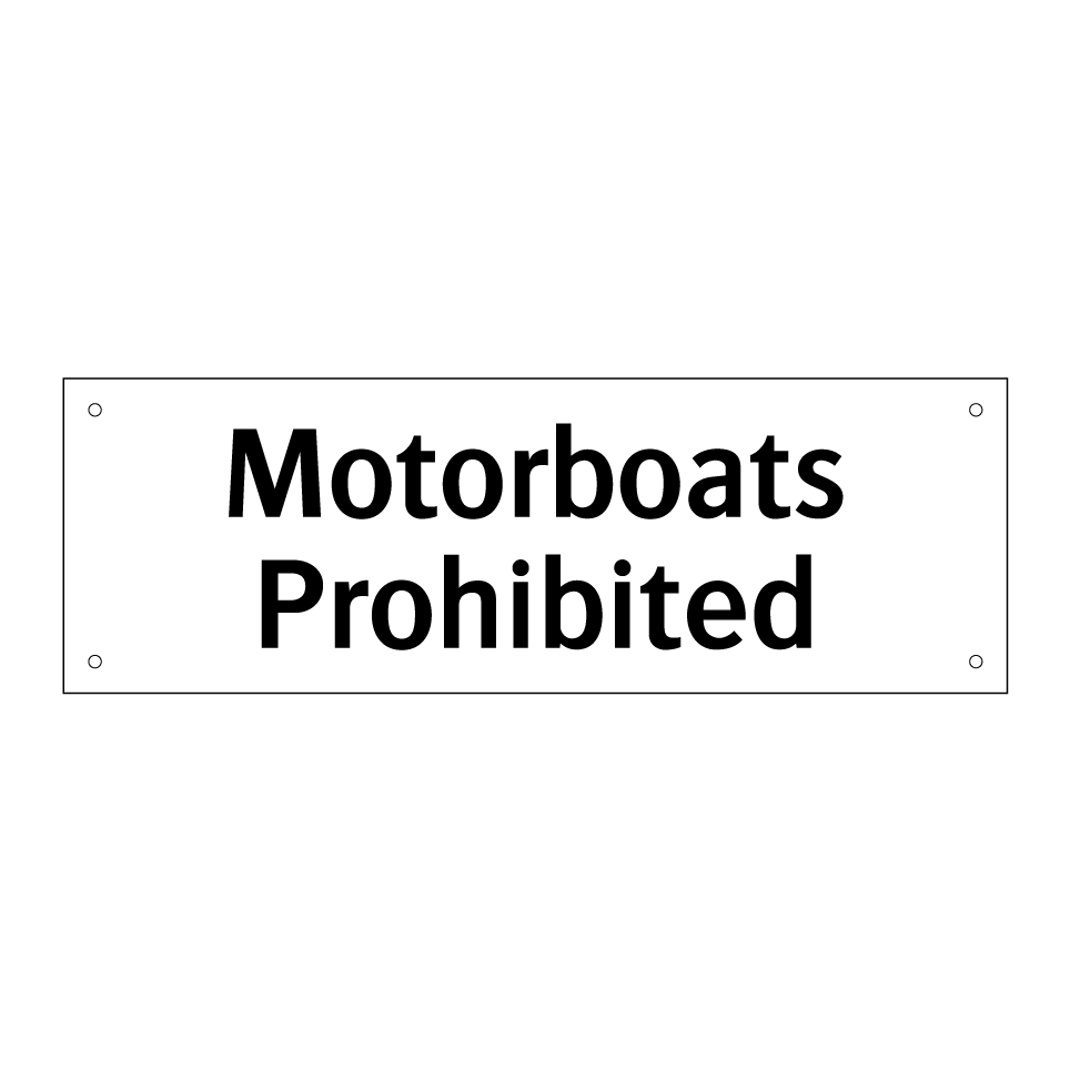 Motorboats Prohibited