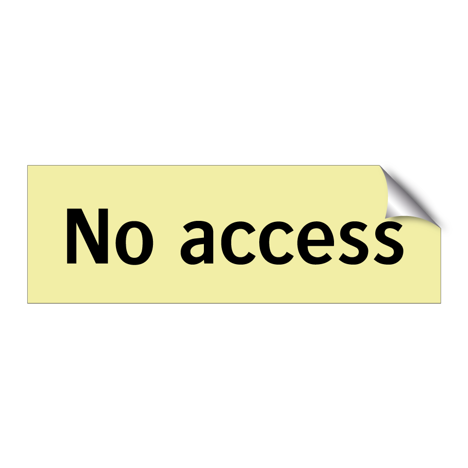 No access