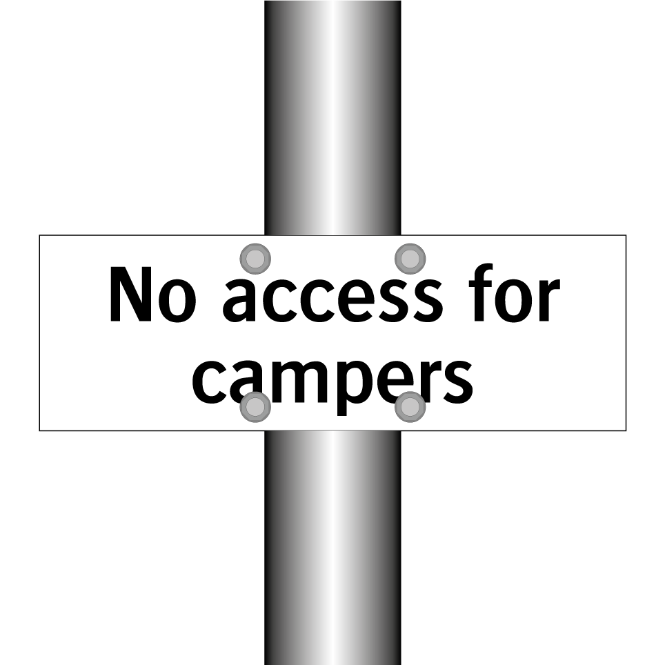 No access for campers