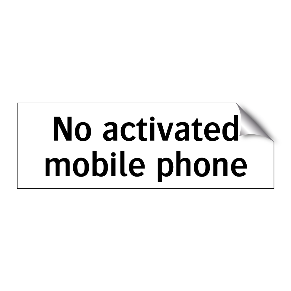 No activated mobile phone