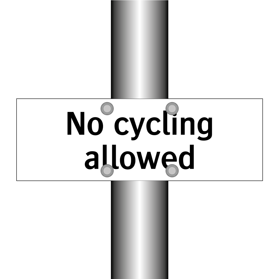 No cycling allowed