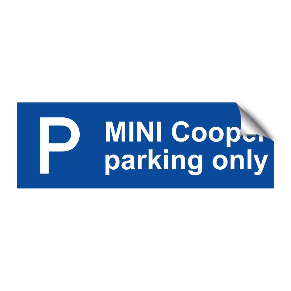 MINI Cooper parking only