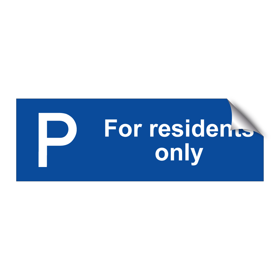 For residents only