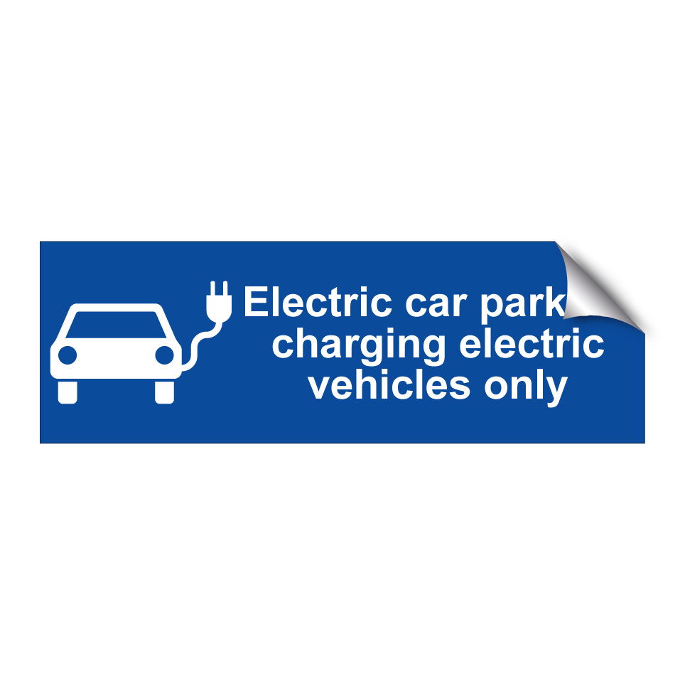 Electric car park for charging electric vehicles only