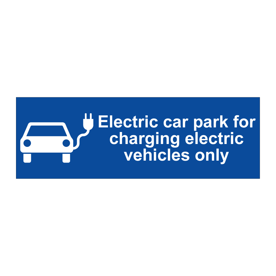 Electric car park for charging electric vehicles only
