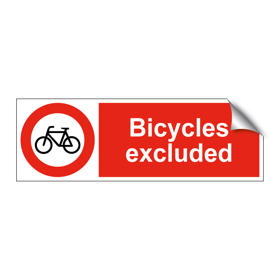 Bicycles excluded