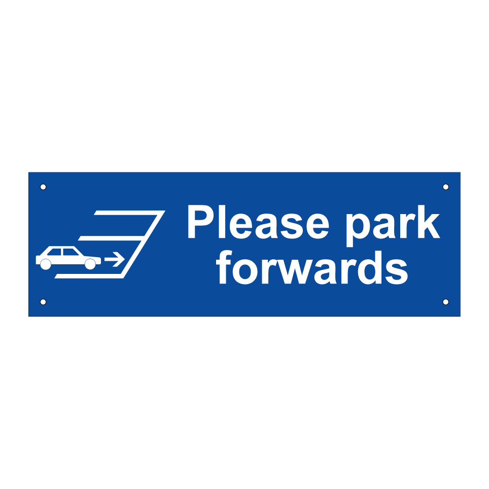 Please park forwards