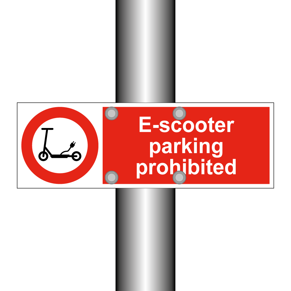 E-scooter parking prohibited