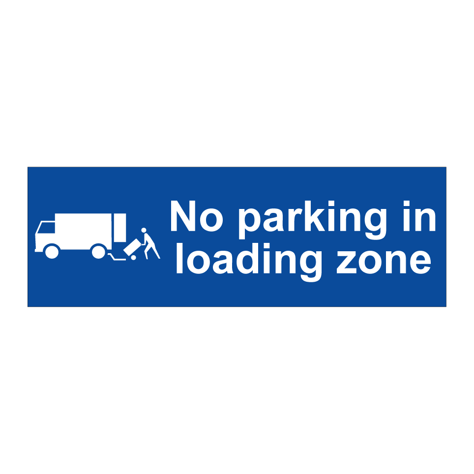 No parking in loading zone