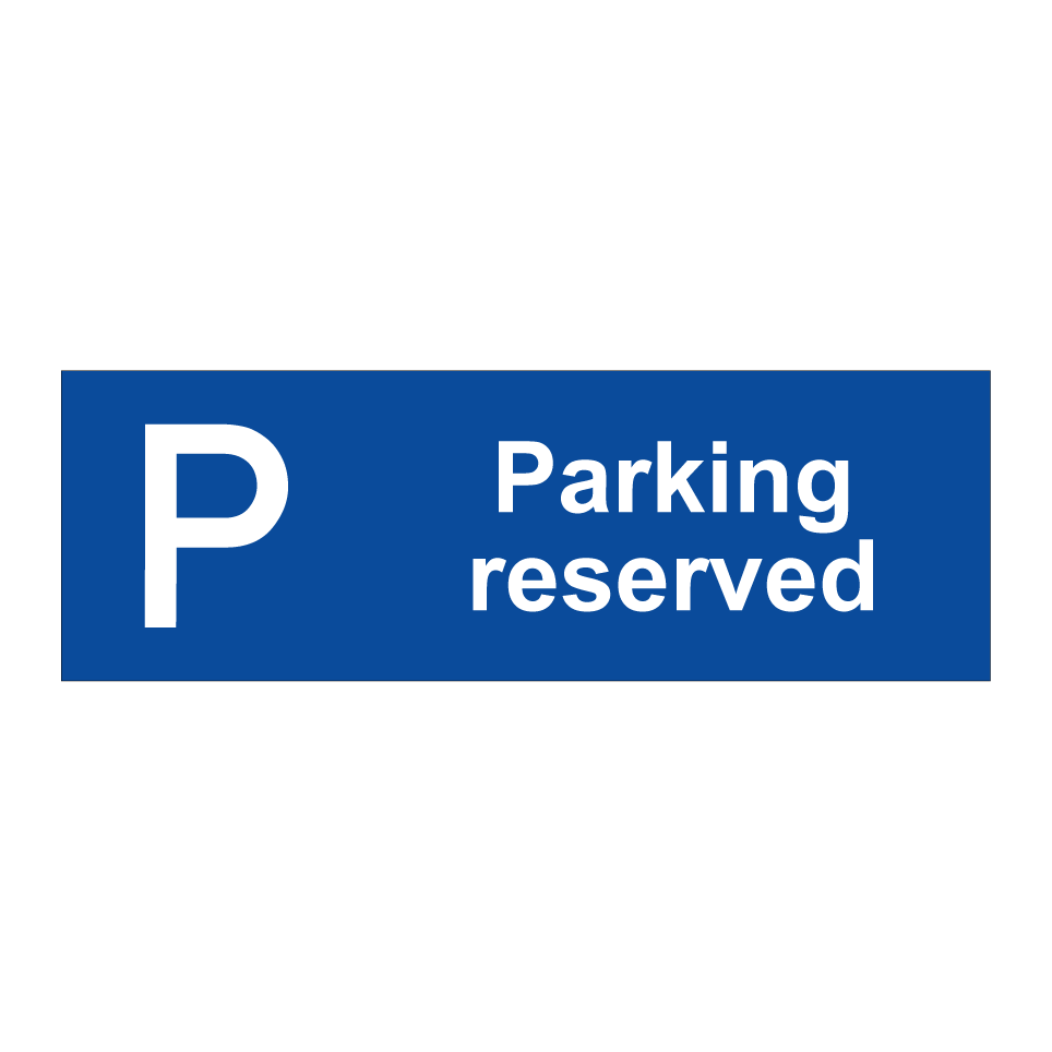Parking reserved