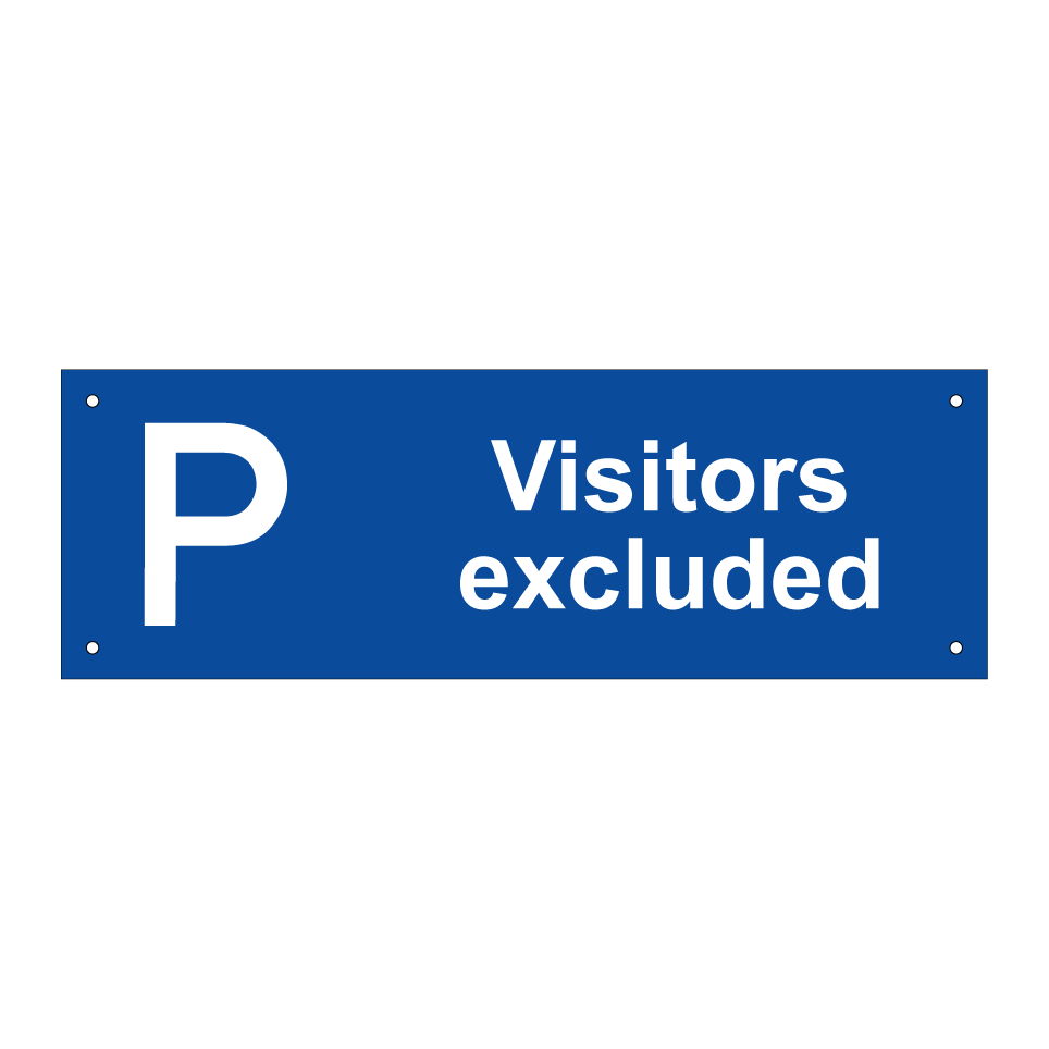Visitors excluded