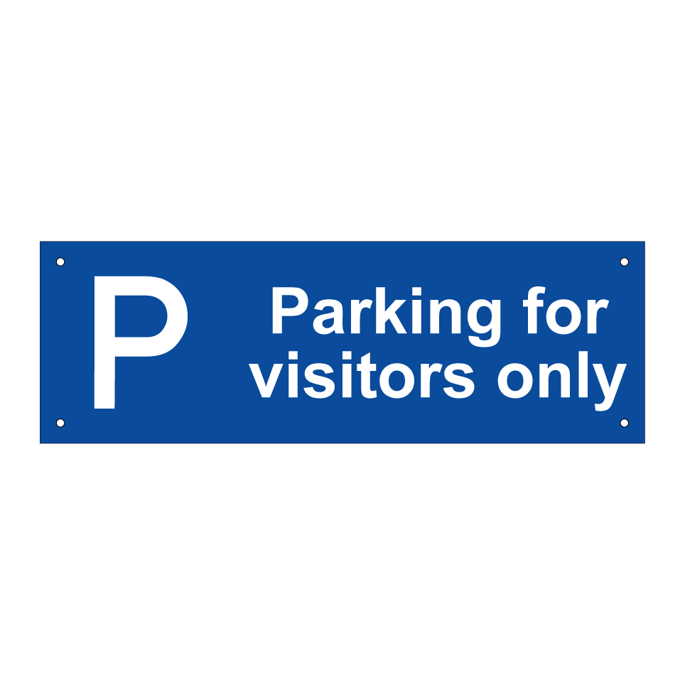 Parking for visitors only