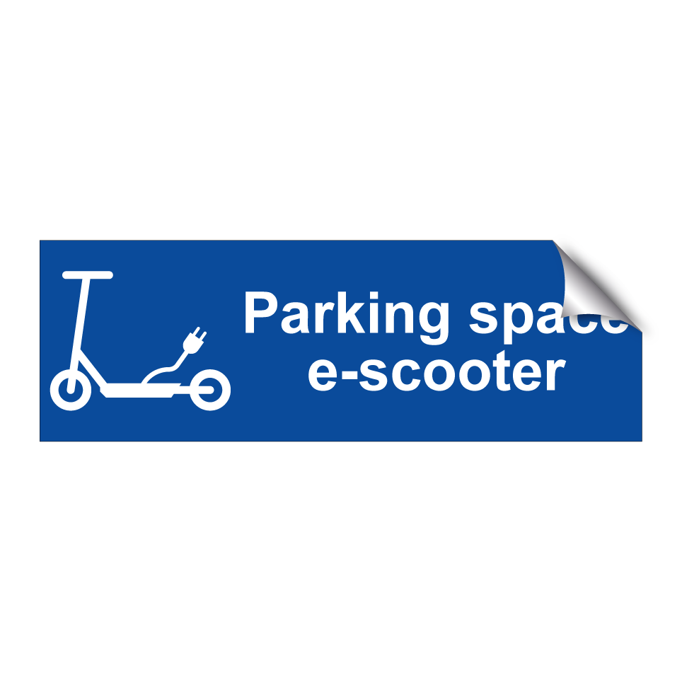 Parking space e-scooter