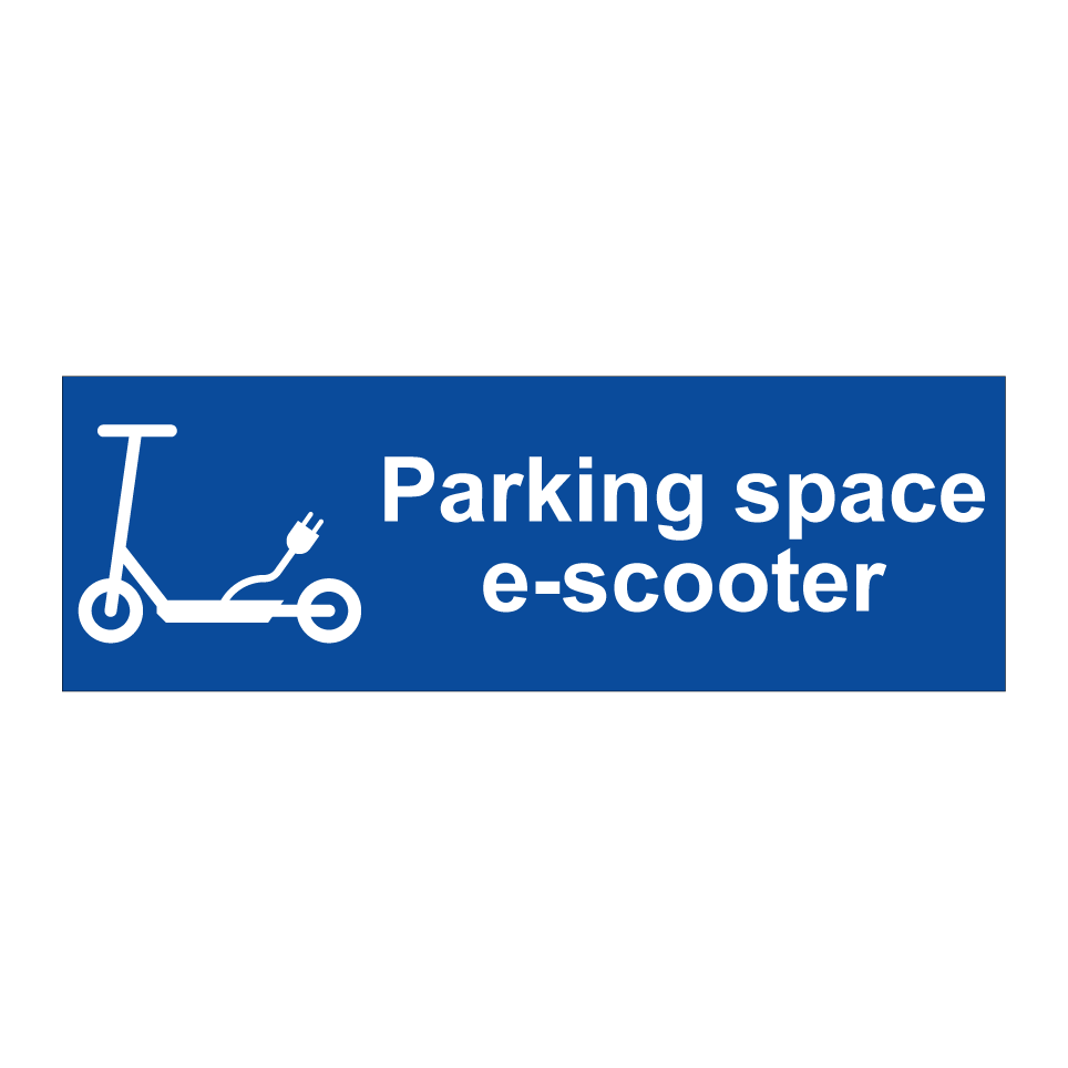 Parking space e-scooter
