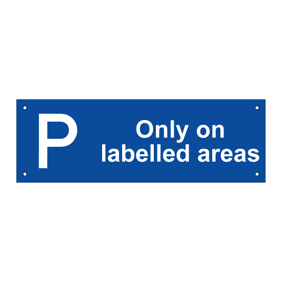 Only on labelled areas