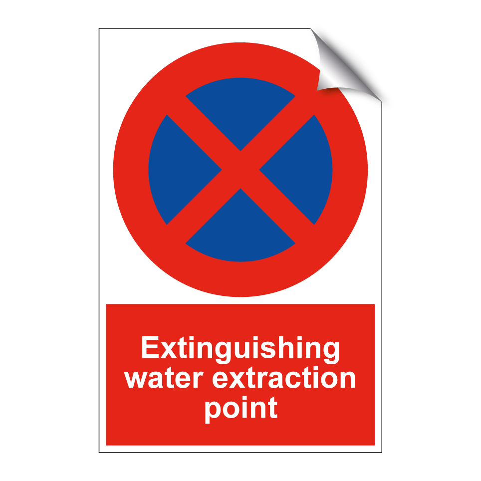 Extinguishing water extraction point