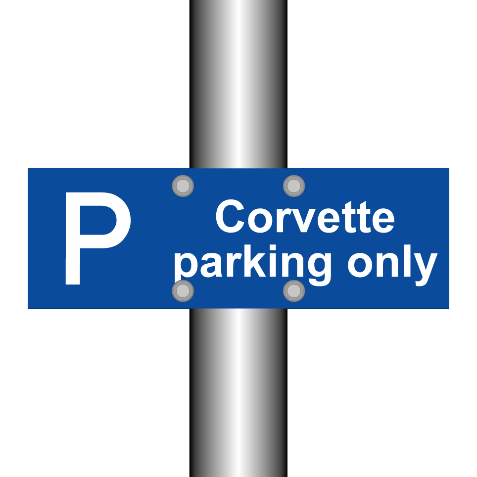 Corvette parking only