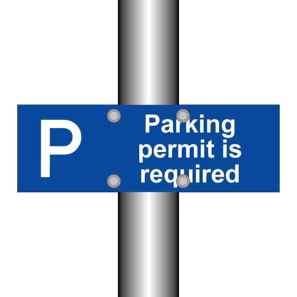 Parking permit is required