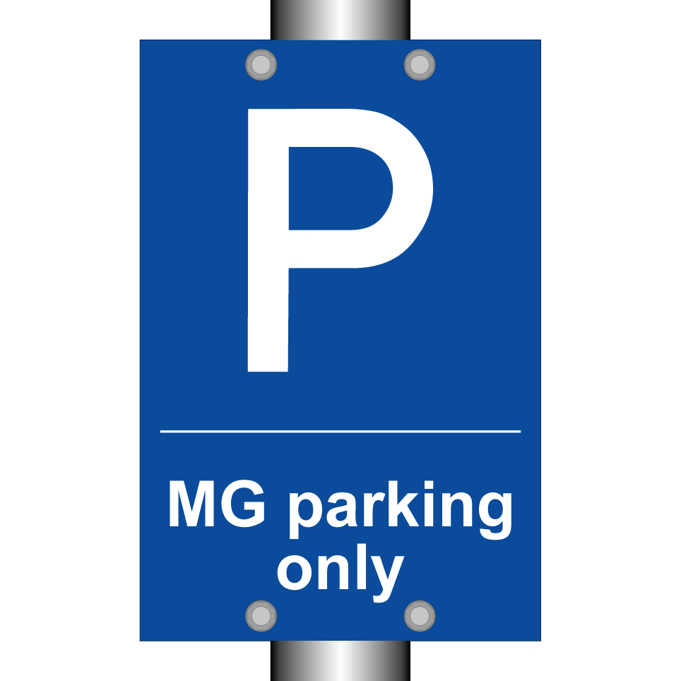 MG parking only