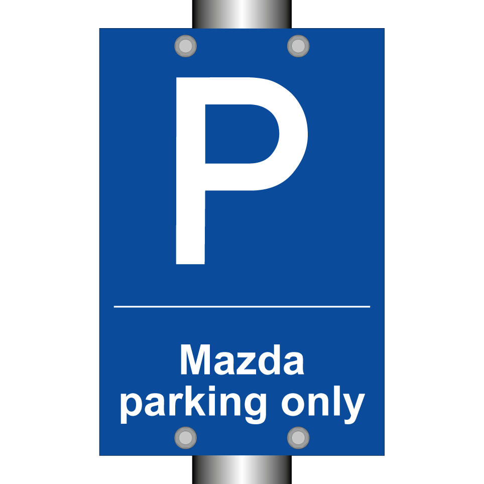 Mazda parking only