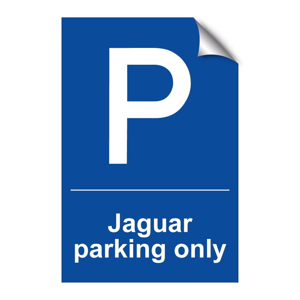 Jaguar parking only