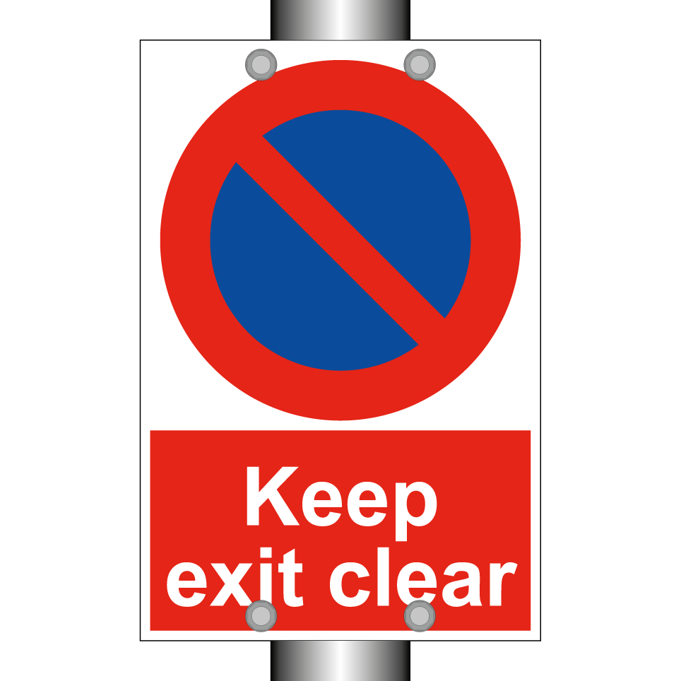 Keep exit clear