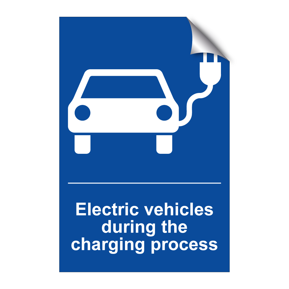 Electric vehicles during the charging process