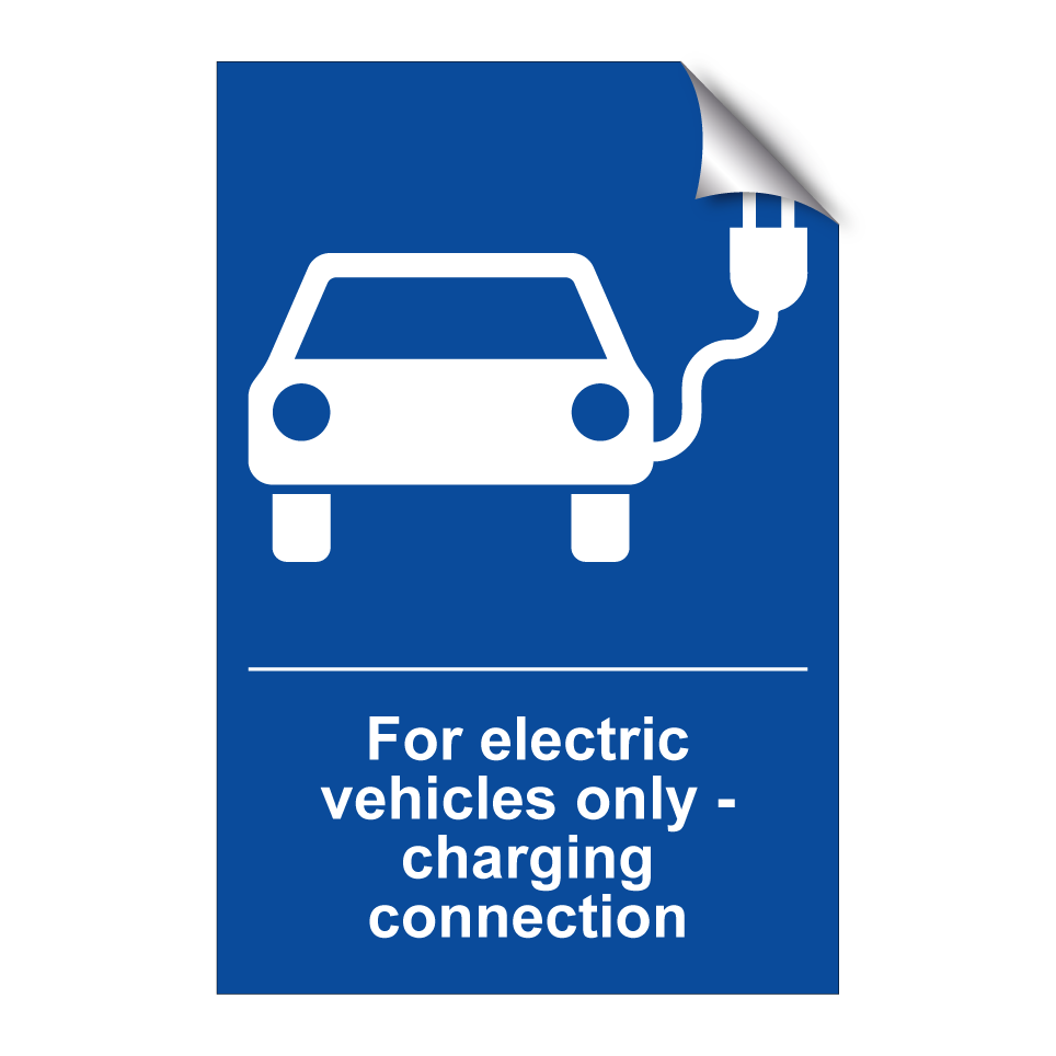 For electric vehicles only - charging connection