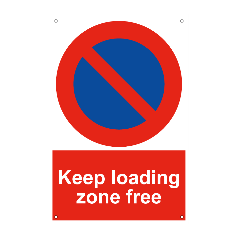 Keep loading zone free