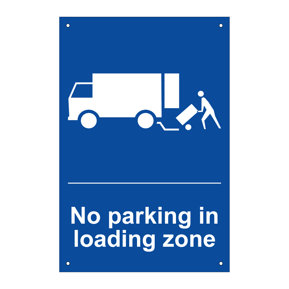No parking in loading zone