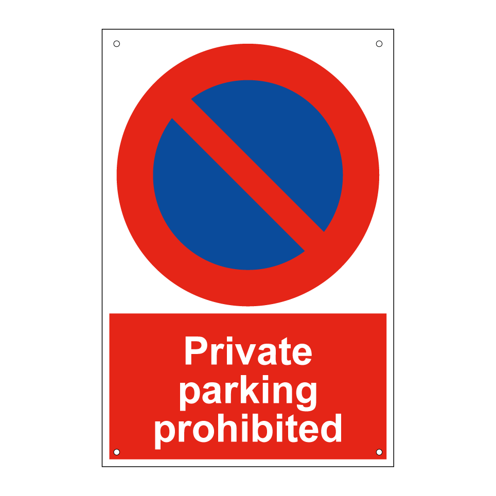 Private parking prohibited