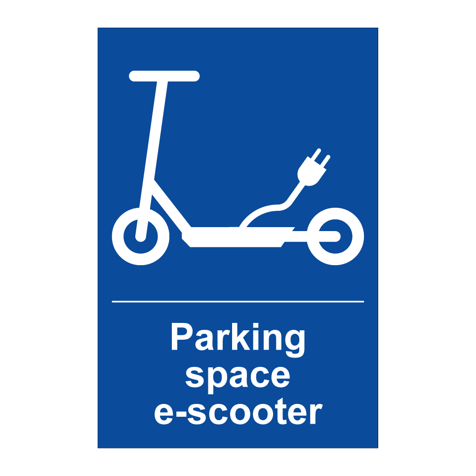 Parking space e-scooter