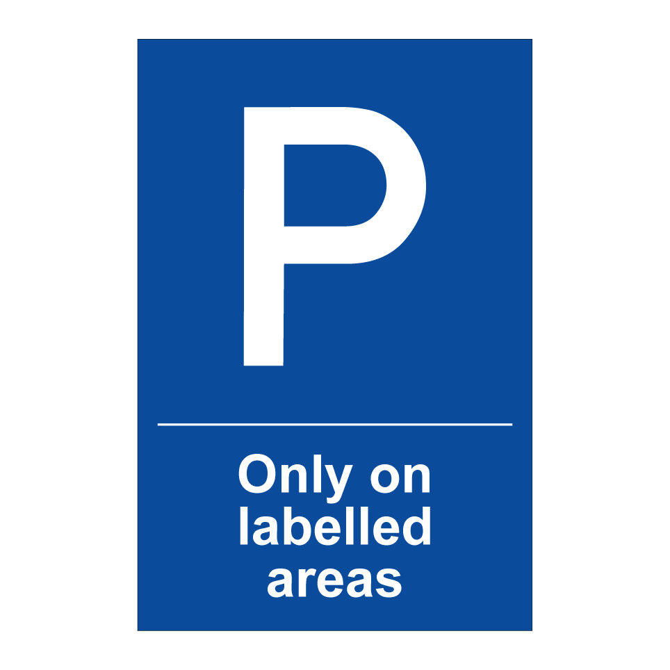 Only on labelled areas
