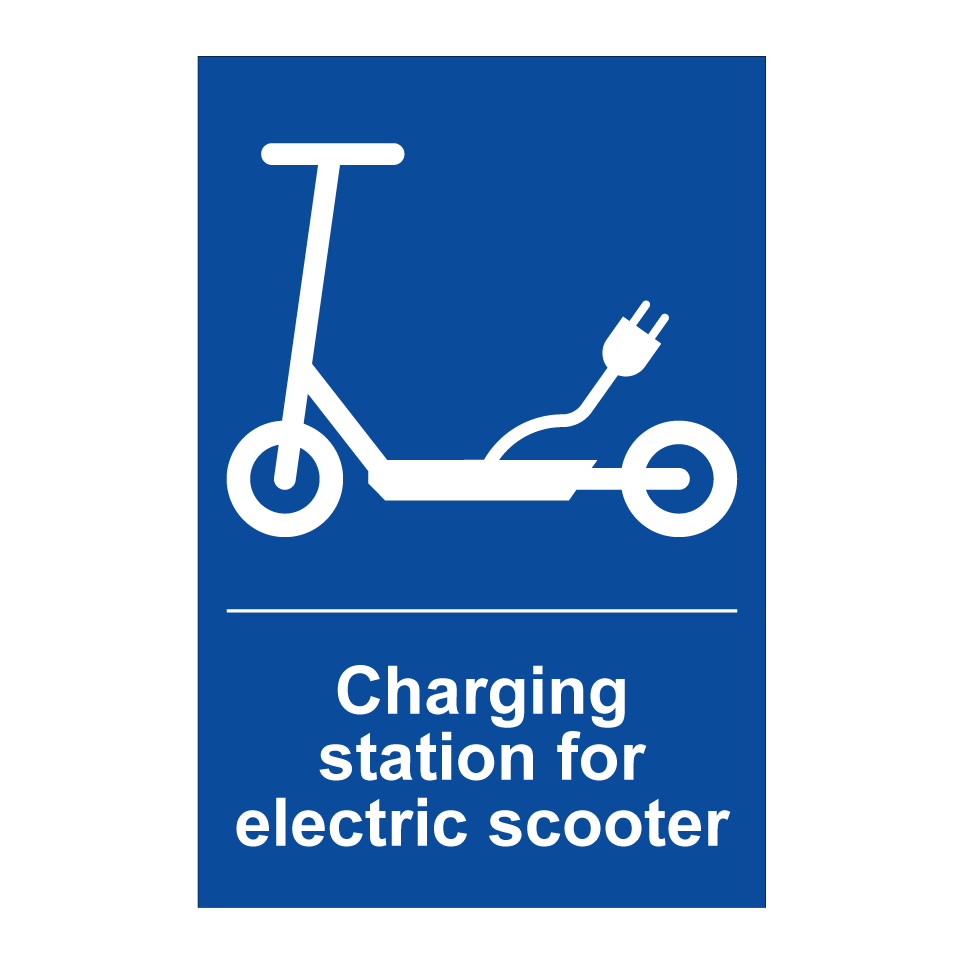 Charging station for electric scooter