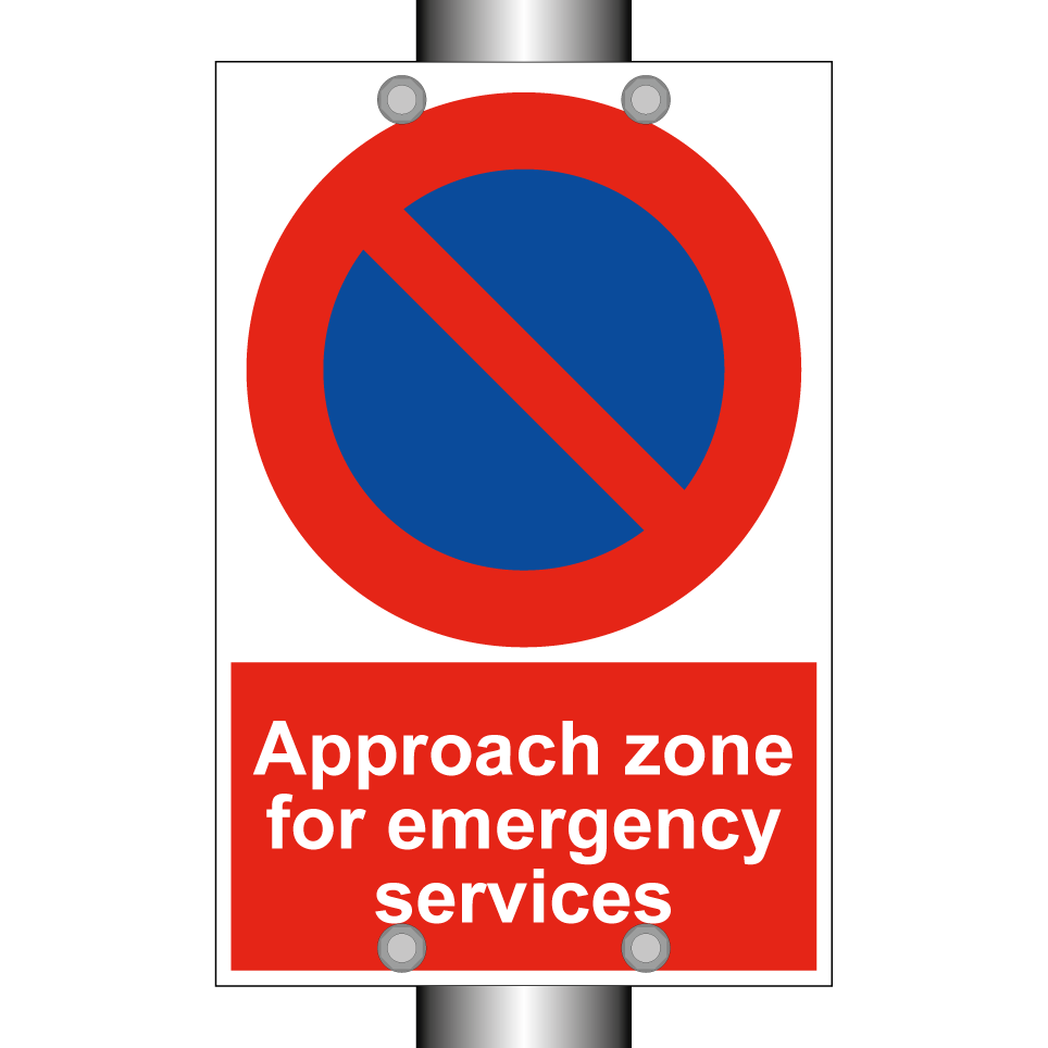 Approach zone for emergency services