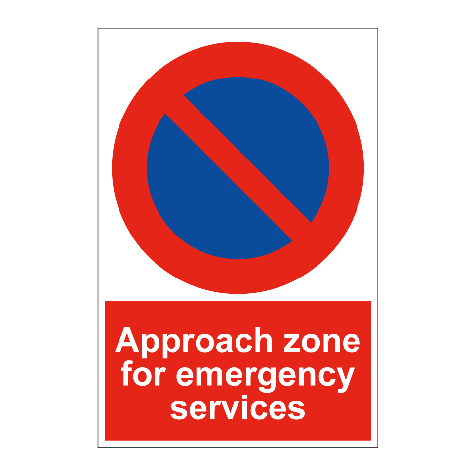Approach zone for emergency services