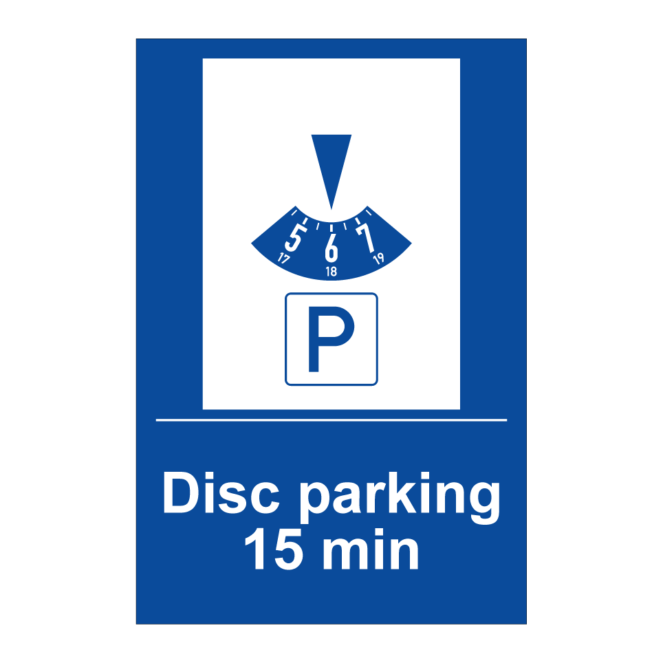 Disc parking 15 min