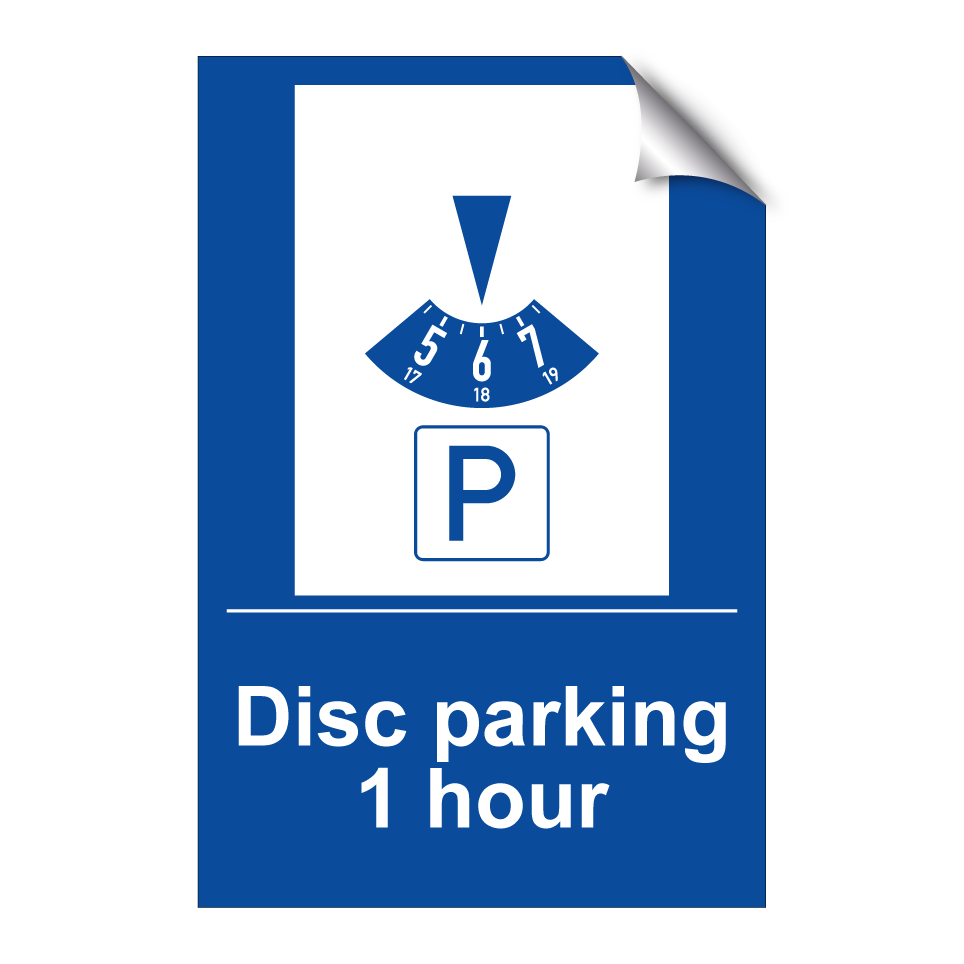 Disc parking 1 hour