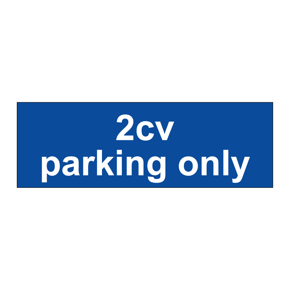 2cv parking only