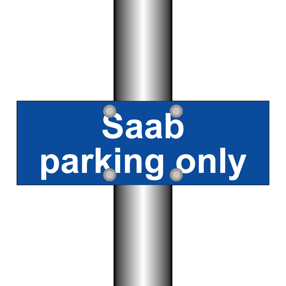 Saab parking only