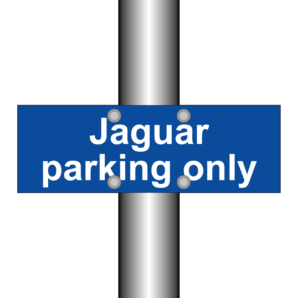 Jaguar parking only