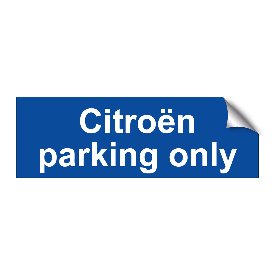 Citroën parking only