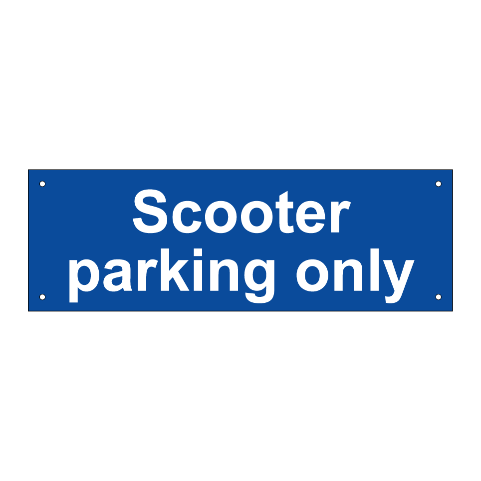 Scooter parking only