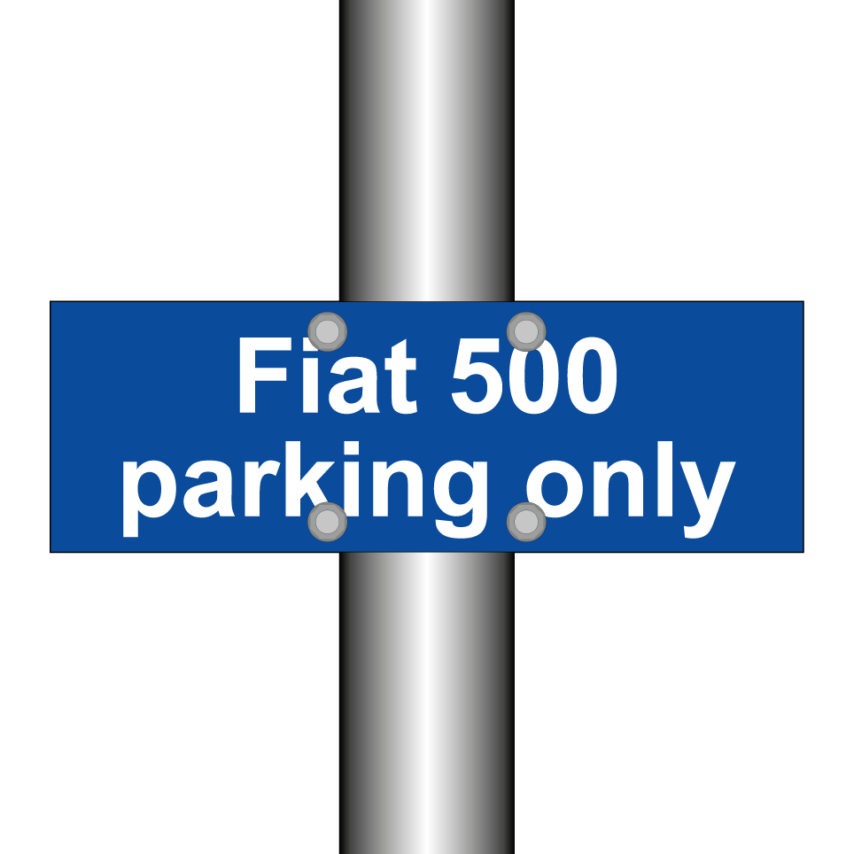 Fiat 500 parking only