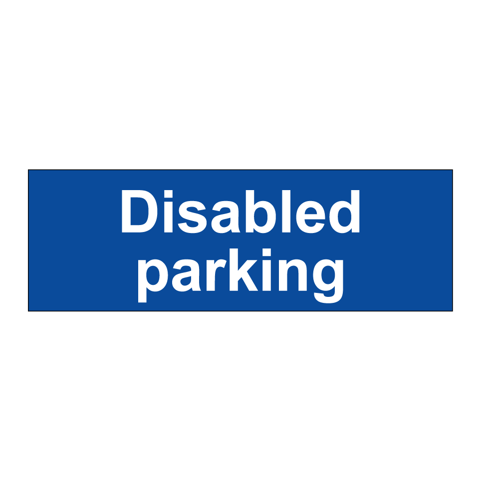 Disabled parking