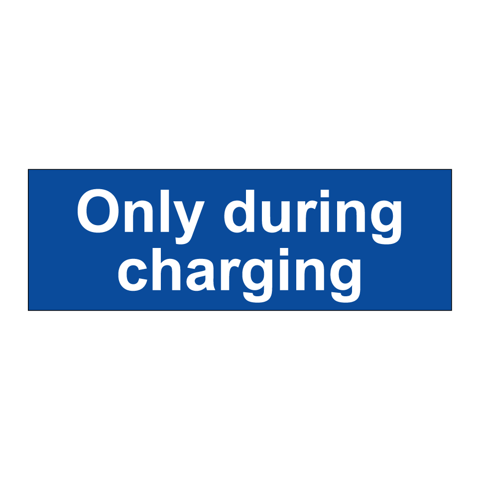 Only during charging