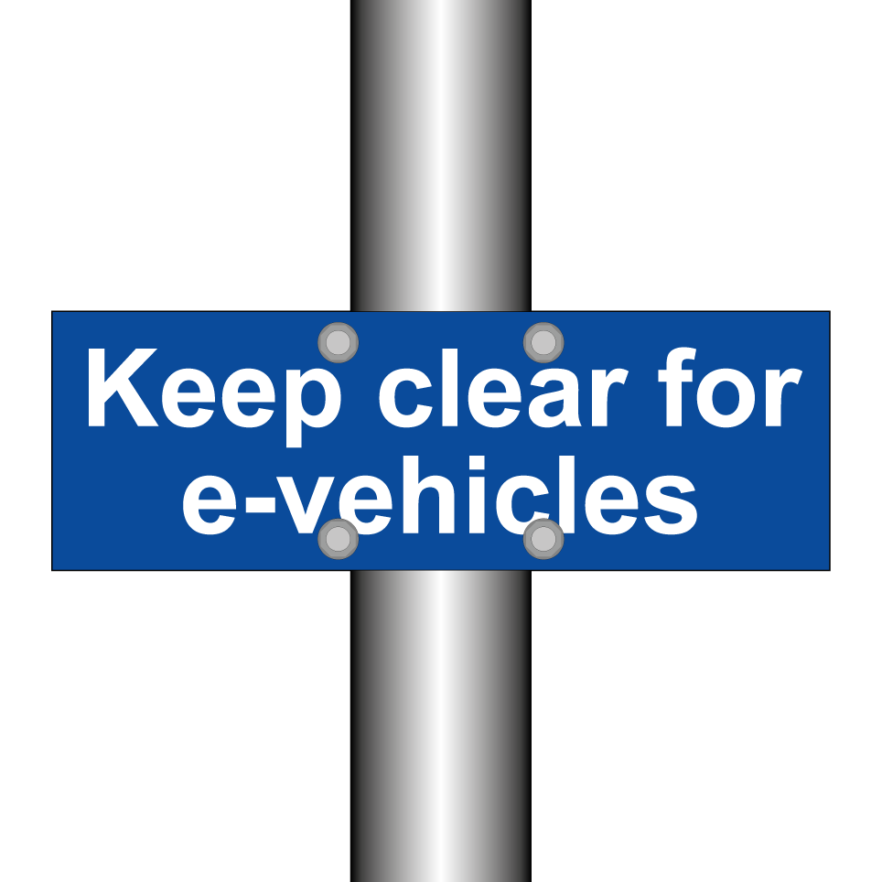 Keep clear for e-vehicles
