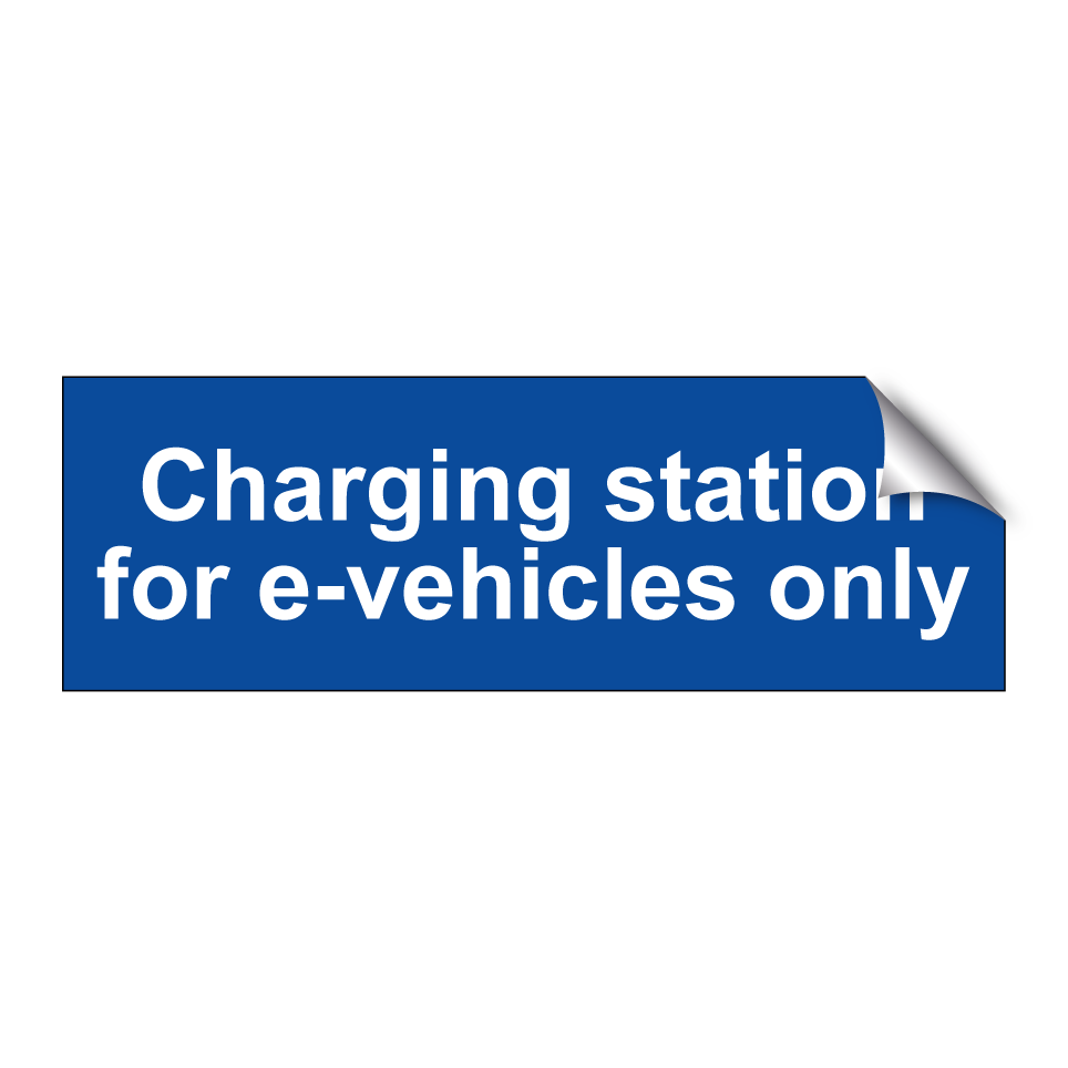 Charging station for e-vehicles only